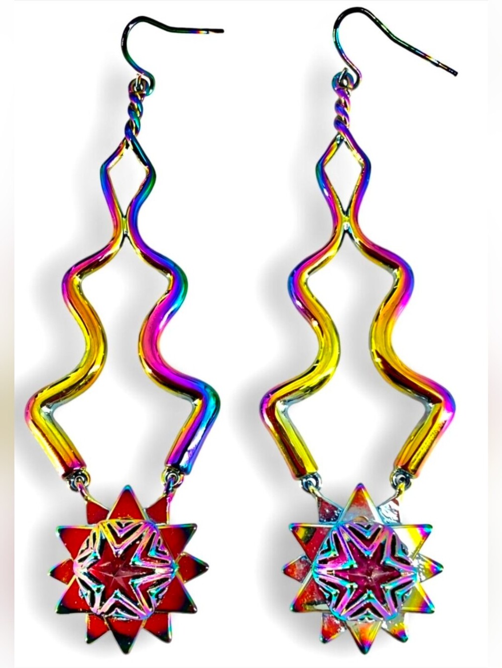 Eddie Borgo Iridescent JDangle Earrings